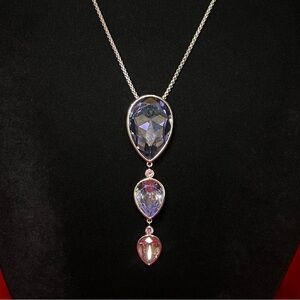 Touchstone Crystal by Swarovski Pear Drop Necklace